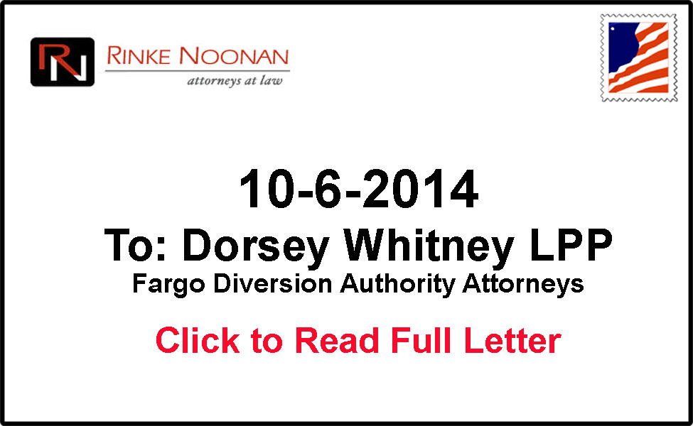 Rinke Noonan to Dorsey Whitney 10-6-2014 | FMDam.org