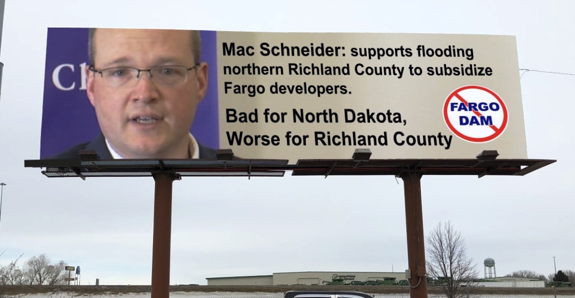 Mac Schnieder "flipped" Votes for Fargo, ND.